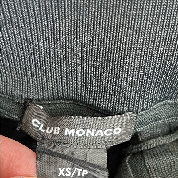 Club Monaco women’s mini skirt deep olive/green and black, size XS••• - Picture 8 of 11